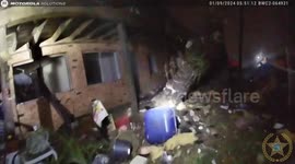 Rescue of Stranded People After Tornado Hit Panama City Beach, USA