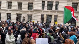 Joint Sudan and Palestine Protest takes places in Central London on Sunday 21st January 2024