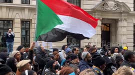 Joint Sudan and Palestine Protest takes places in Central London on Sunday 21st January 2024