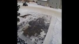 Smart Car Drifts Into Driveway