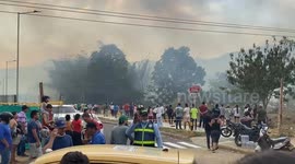 Colombia: Wildfire Rages Near Floridablanca-Piedecuesta Highway In Santander 4