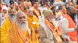 India PM Moda inaugurates Hindu temple on razed mosque site