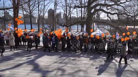 Rally Marking Youngest Hamas Hostage's 1st Birthday in New York, NY, USA