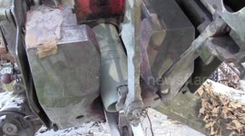 Russian artillery strikes destroy Ukrainian positions with long-range Howitzer