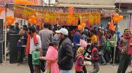 Celebratory atmosphere in the entire city regarding the inauguration of Ram temple,eunuchs also took out their Shobha Yatra,