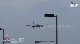 British Airways flight makes nail-biting landing at London Heathrow during Storm Isha