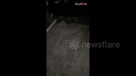 A glimpse of street flooded with water after a storm *Natural Disaster*