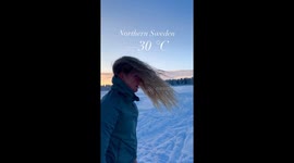 Frozen locks: hair turns stiff at -30°C in Umeå, Sweden's chilling winter