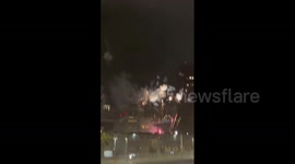 US: Fireworks Explode In Downtown Los Angeles 3