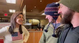 US: Veteran Confronts GOP Candidate Nikki Haley At Chick-Fil-A In New Hampshire