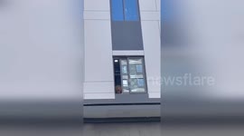 Monkey breaks into family's flat and climbs up and down 33-floor building