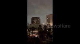 US: Fireworks Explode In Downtown Los Angeles 4