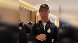 Cristiano Ronaldo arrives in China sparking fan frenzy
