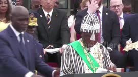 Liberia's presidential inauguration halted due to Boakai's heat exhaustion