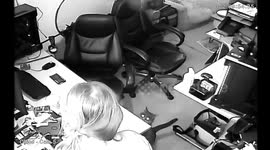 Kemi's Leap: A Cat's Amusing Attempt to Reach the Window by Jumping on the Desk