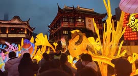 Lantern decorations set up on streets to welcome upcoming Chinese New Year