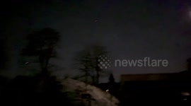 Spectacular meteor illuminates night sky in Berlin