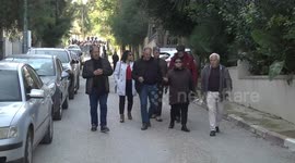 Palestinian Protest in front of German Embassy in Ramallah