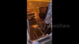 UK: Storm Isha – Diverted Ryanair Passengers Endure Cold Rain And Winds At Birmingham Airport