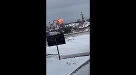 Russian military transport plane crashes in region bordering Ukraine