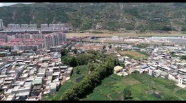 Drone Footage Minxian County in Dingxi, China