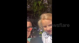 Girl, 6, overjoyed after taking selfie with her idol Cristiano Ronaldo