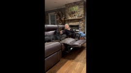 Doberman Fusses For Mom's Attention