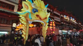 Tourists visit the Night Market in Shanghai, China