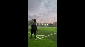 Chinese footballer shows off his silky ball control skills