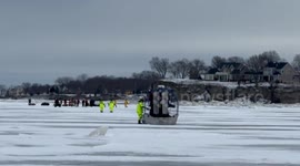 Coast Guard Rescues 20 Individuals from Lake Erie Ice Floe Near Catawba Island, USA