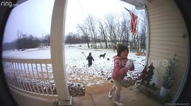Siblings In The Snow