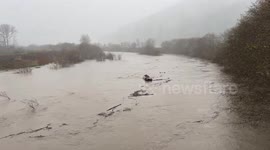 River reaches record-breaking flow in Redwood Creek, California