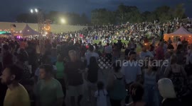 600 drones illuminate sky to celebrate Australia Day
