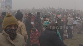 Over 1 Million Devotees throng ghats in Prayagraj for holy dip on Paush Purnima