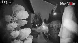 Woman slips and falls on the porch stairs of her home *Hilarious Fail*