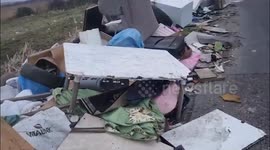 Furious residents complain of rampant illegal fly tipping on road