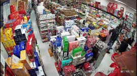 China: Store Staff And Customers Flee As Earthquake Hits Xinjiang