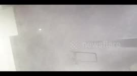 Watch as raging blizzard hits Kópavogur, Iceland, in a snowy whiteout