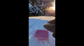 'Frosty Magic!' - Liquid in bubble wand freezes INSTANTLY at -33 degrees!