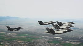 F-35A and F-16 Aircraft Flying Operations in Maricopa County, USA