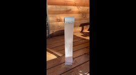 Frozen Toilet Paper Roll Floats Upright