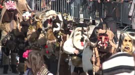 Masquerade festival held in Bulgarian town