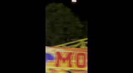 Broken Amusement Park Ride Strands Woman