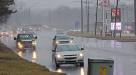 Massive Rain Causing Flooding in Paducah, Kentucky in McCracken County of Western Kentucky