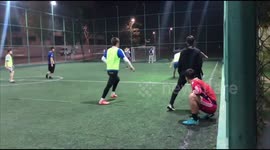 Unexpected twist: football game takes a painful turn as ball strikes referee's face