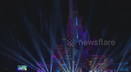 Chinese pianist Lang Lang performs at Hong Kong Disneyland