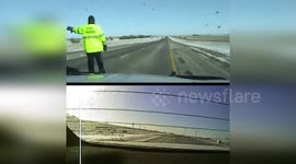 Truck Driver Collides with Police Vehicle and Kills K-9 in Kansas, USA