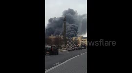 UK: Huge Fire Ravages Four-Story Building In Liverpool City Center