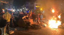 Belgium: Protesting Farmers Burn Gallows In Turnhout