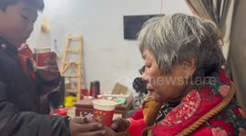 Chinese boy enters burning house 4 times to save grandmother and father from death